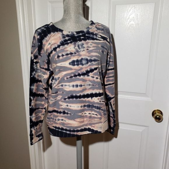 YOUNG FABULOUS & BROKE tie dye fleece sweatshirt - Picture 2 of 6